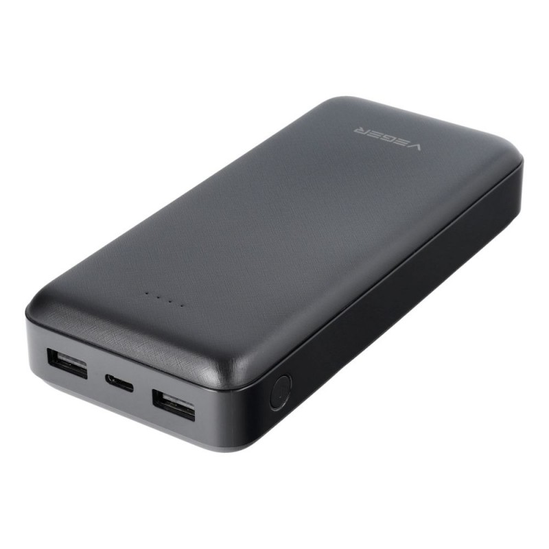 Universal Power Bank 20000mah Melns|mobilo.lv