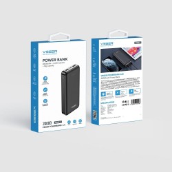 Universal Power Bank 20000mah Melns