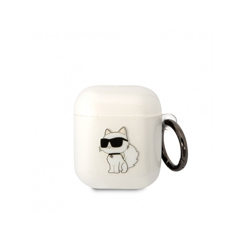 Bezvadu austiņu apvalks Apple Choupette KLACA2SILCHWH White, With Design