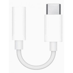 Audio kabeļa pārveidotājs USB-C to 3.5 mm Jack Adapter White