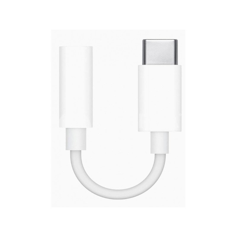 Audio kabeļa pārveidotājs USB-C to 3.5 mm Jack Adapter White