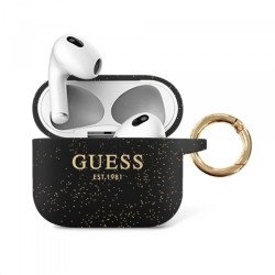 Bezvadu austiņu apvalks Apple Glitter Collection GUA3SGGEK Black, With Design