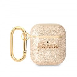 Bezvadu austiņu apvalks Apple Glitter Flakes Gold