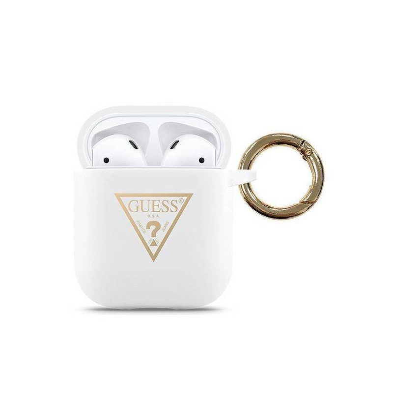 Bezvadu austiņu apvalks Apple Triangle GUACA2LSTLWH White, With Design