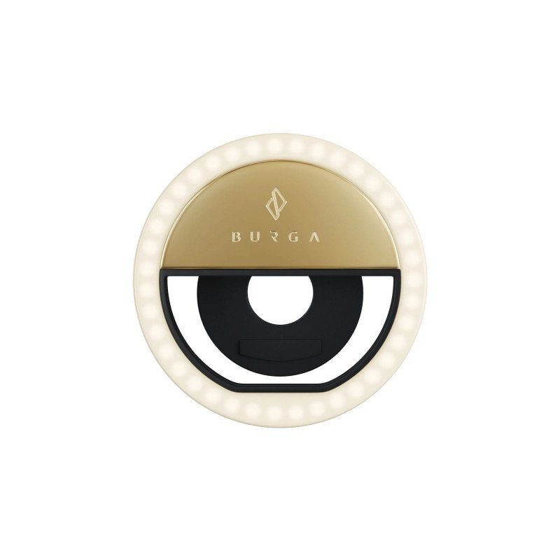 Pašportretu kāts/statīvs Selfie Ring Black, Gold