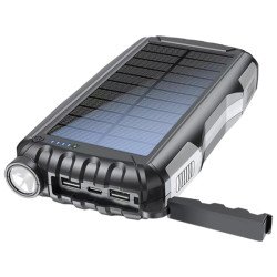 Ārējā baterija PSO-20009 20'000 mAh Solar Black