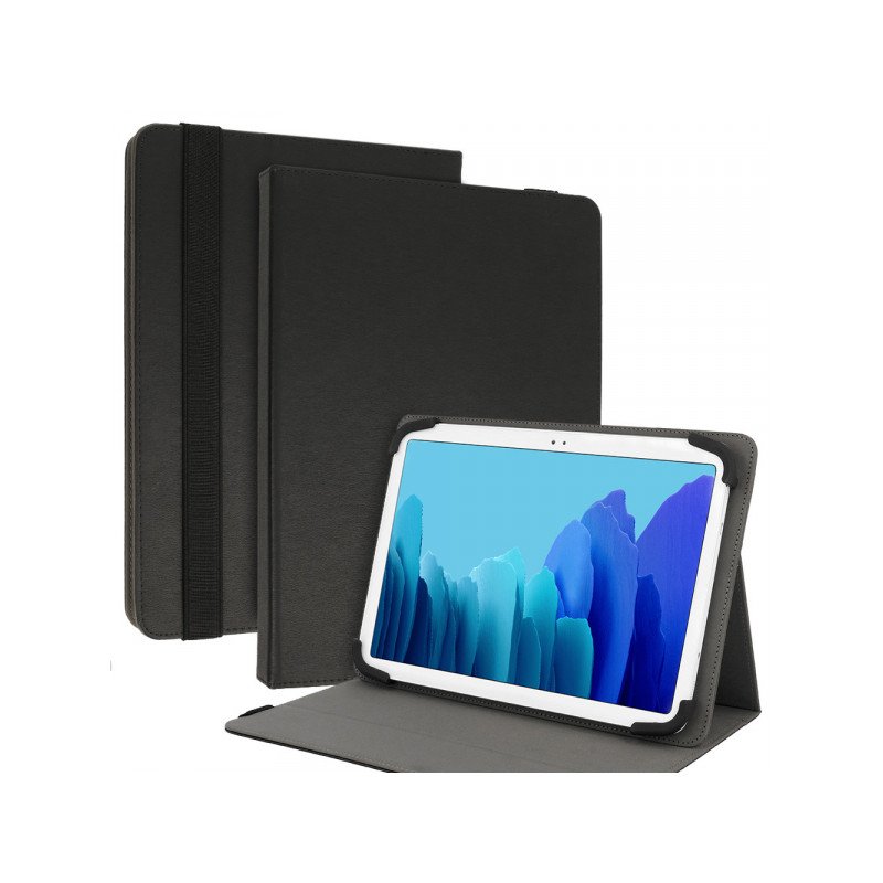 Planšetdatora universālais maciņš Leather Tablet Black