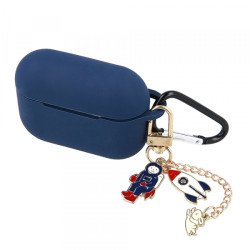 Bezvadu austiņu apvalks Apple Silicone case Dark Blue