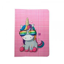 Planšetdatora universālais maciņš Unicorn Pink, With Design