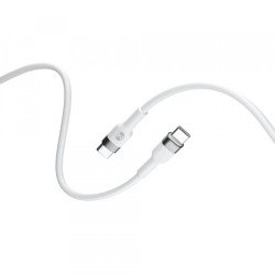 Kabelis Flexible Type-C to Type-C White