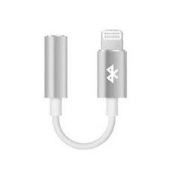Audio kabeļa pārveidotājs Adapter 11cm 3,5mm to Lightning White