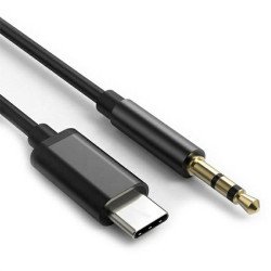 Audio kabelis Digital Audio 3,5mm to Type-C Black