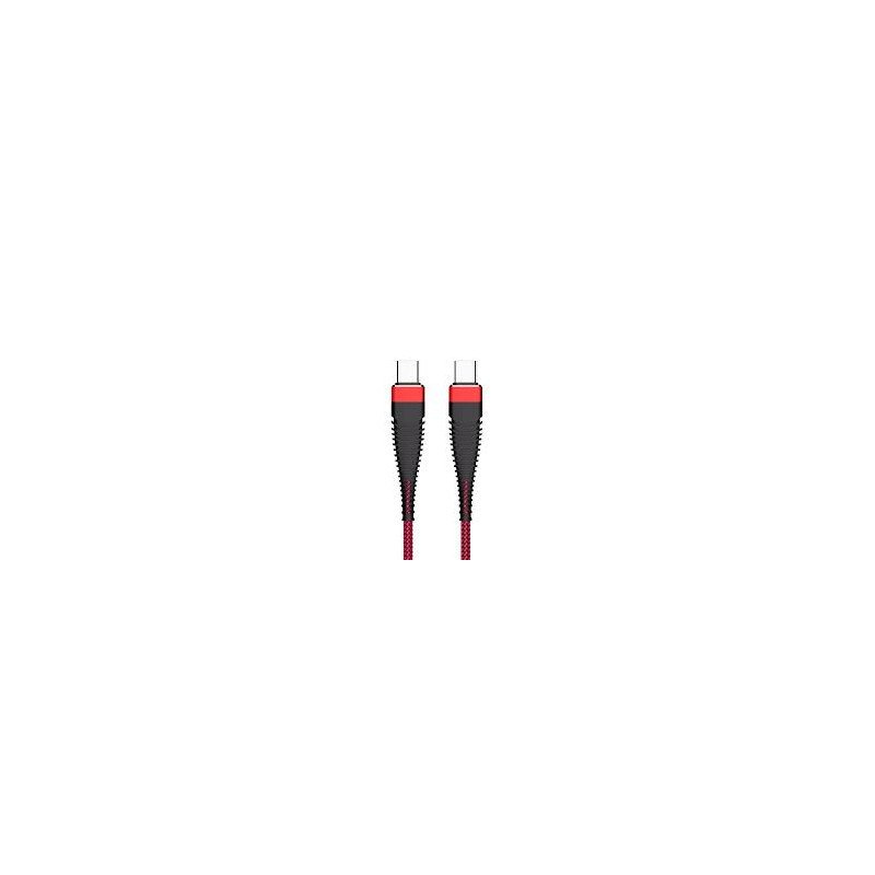 Kabelis Armor Type-C to Type-C Red