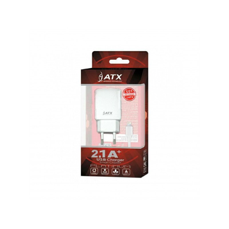 Lādēšanas komplekts U21 plus Micro USB cable White