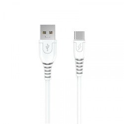 Kabelis M58 USB-A to Type-C White