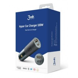 Auto lādētājs Car Charger 100W PD Black