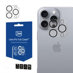 Viedtālruņa kameras aizsargstikls Apple Iphone 16 Plus Lens Pro Black, Transparent