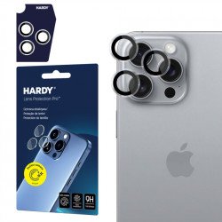 Viedtālruņa kameras aizsargstikls Apple iPhone 16 Pro Max Hardy Lens Black