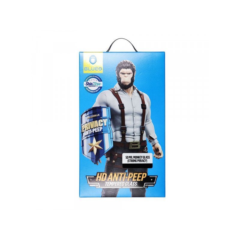 Viedtālruņa aizsargstikls Samsung Galaxy S24 Mr. Monkey Glass Strong Privacy