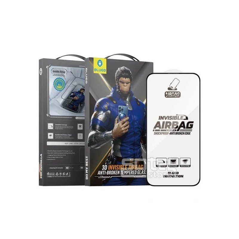 Viedtālruņa aizsargstikls Apple iPhone 14 Pro Max Mr. Monkey Glass Airbag Anti-broken