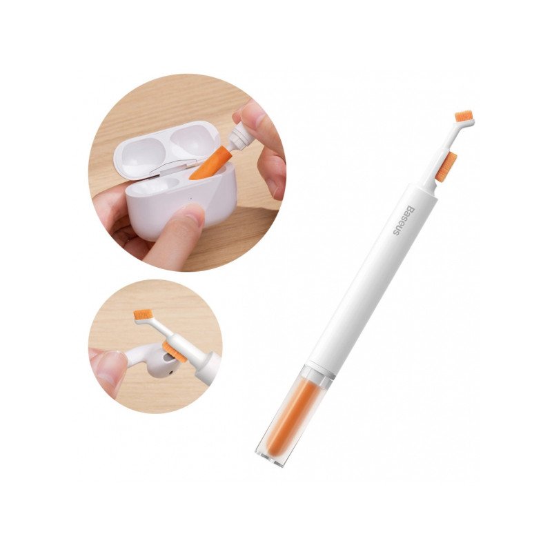 Ekrānu tīrīšanas līdzeklis Headphone Cleaning brush White