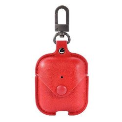 Bezvadu austiņu apvalks Apple Lux Series Leather Red