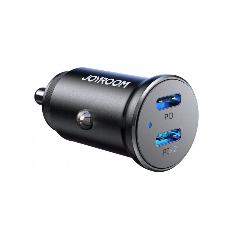 Auto lādētājs Car charger 30W metal Black