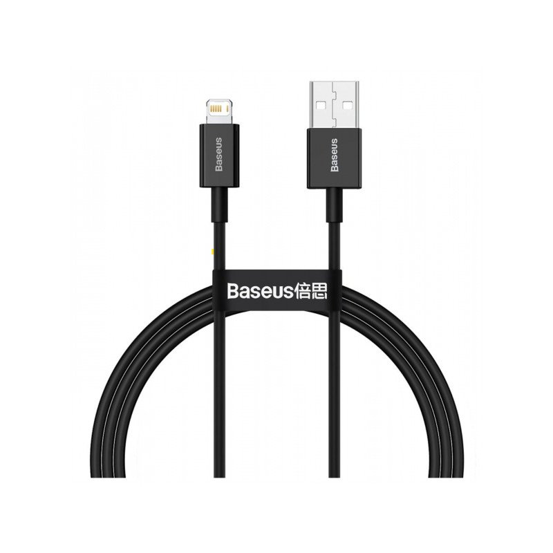 Kabelis USB - Lightning cable 1m Black