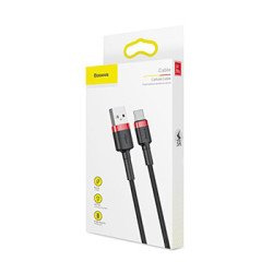 Kabelis CATKLF-B91 USB-A to Type-C Black, Red