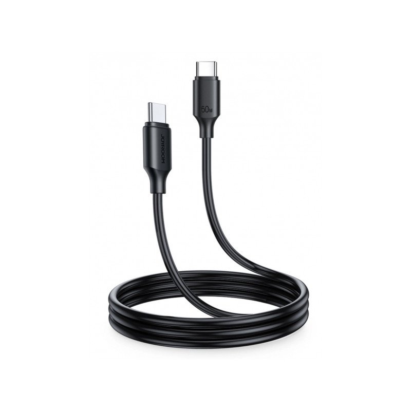 Kabelis USB-C / USB-C cable 60W 1m Black