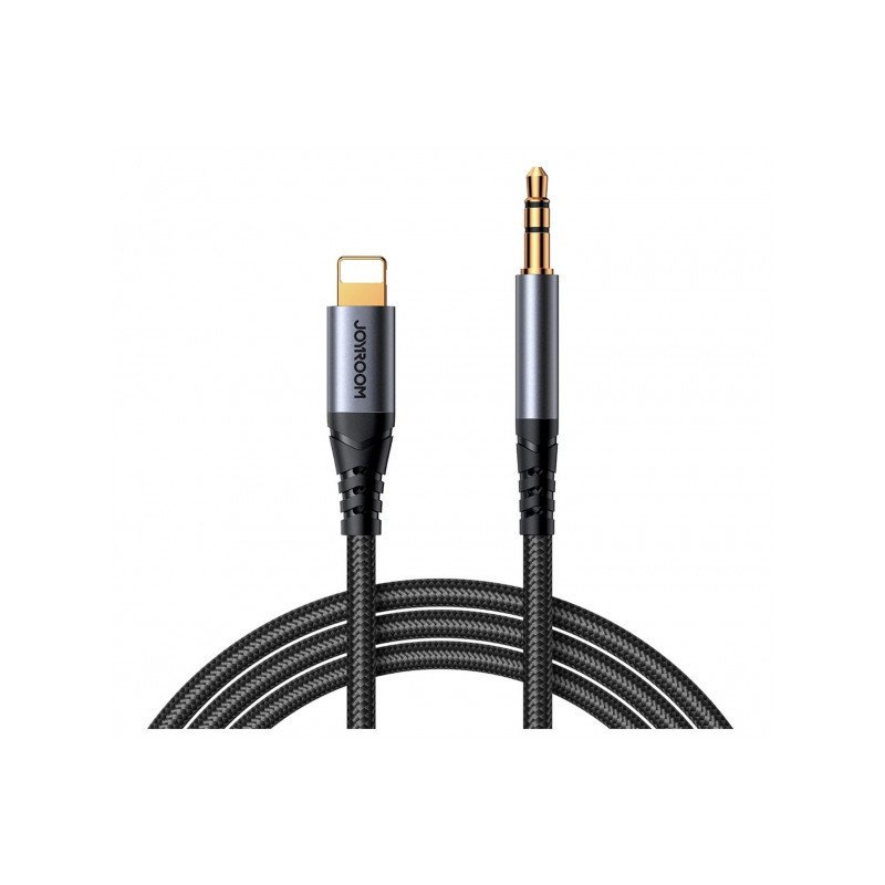 Audio kabelis Audio Cable SY-A06 3.5 mm / Lightning cable 1.2 m Black