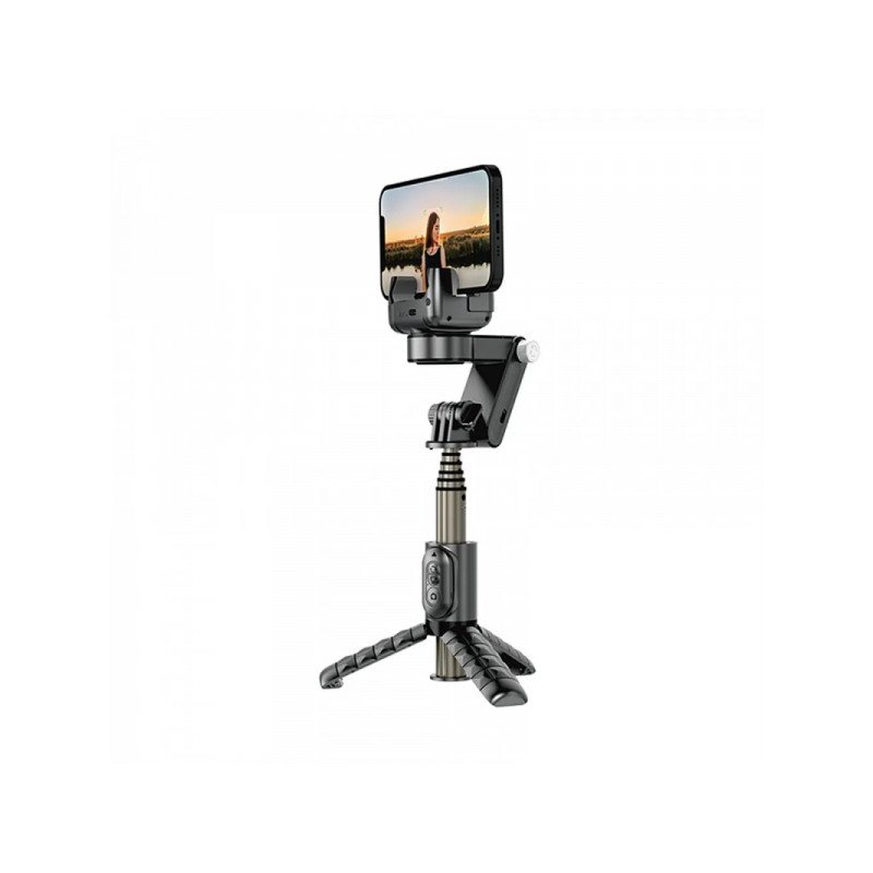Pašportretu kāts/statīvs Selfie Stick with Stabilization, Tripod Function and Auto Tracking Wi-SE006 Black