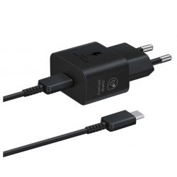 Lādēšanas komplekts Wall Charger 25W GaN with USB-C cable Black