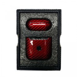 Bezvadu austiņu apvalks Apple Carbon Amst Red