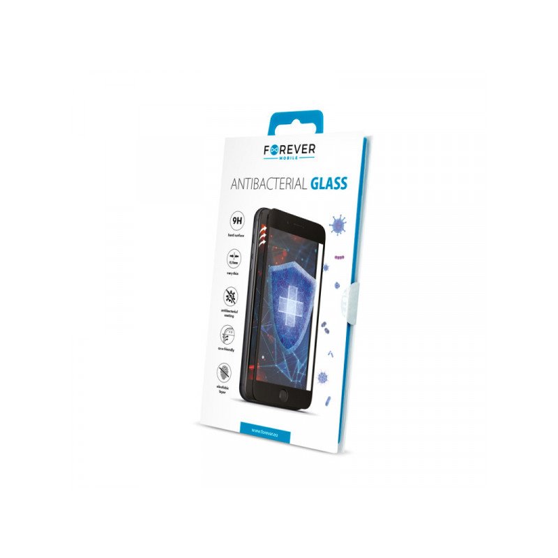 Viedtālruņa aizsargstikls Apple iPhone 7 Plus / 8 Plus Antibacterial Glass White