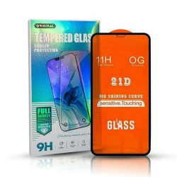 Viedtālruņa aizsargstikls Samsung Galaxy A21S Full Glue 21D Black