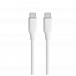 Kabelis Unravel Silicon Type-C to Type-C 2m White