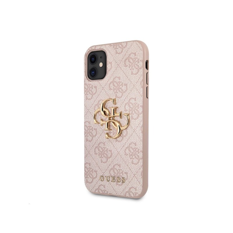 Viedtālruņa aizmugurējais vāciņš Apple iPhone 11 4G Metal Logo Pink, With Design