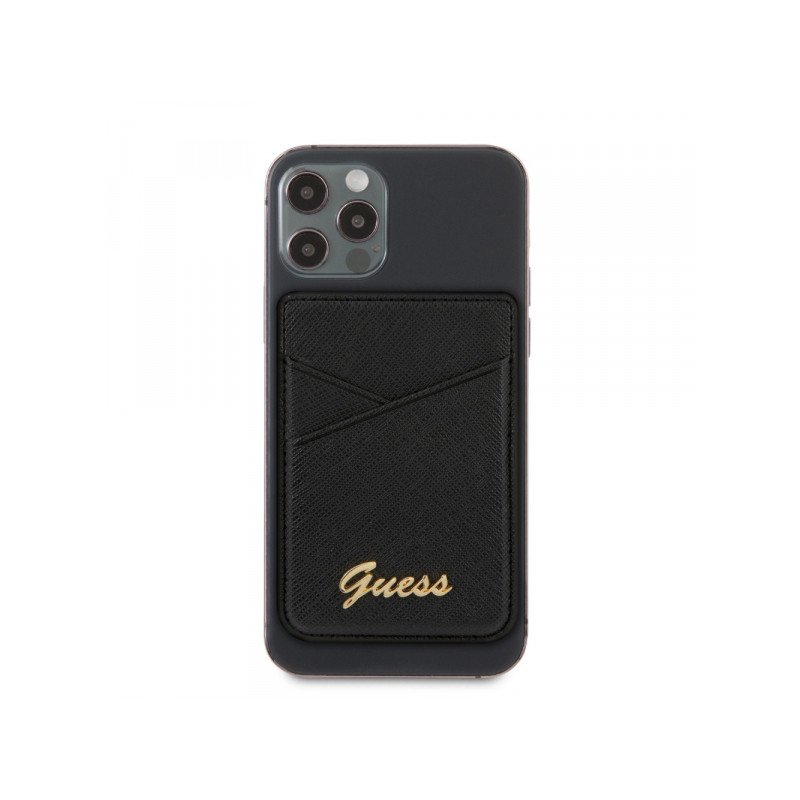Viedtālruņa karšu kabatiņa Cardslot Metal Logo Black