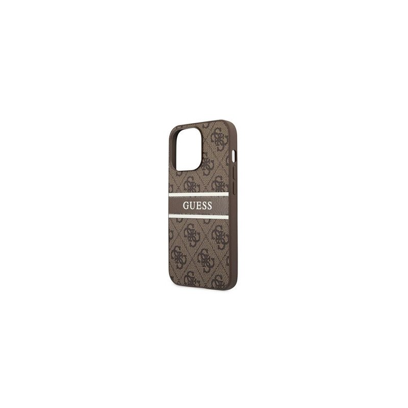 Viedtālruņa aizmugurējais vāciņš Apple iPhone 13 Pro Stripe Collection Brown, With Design