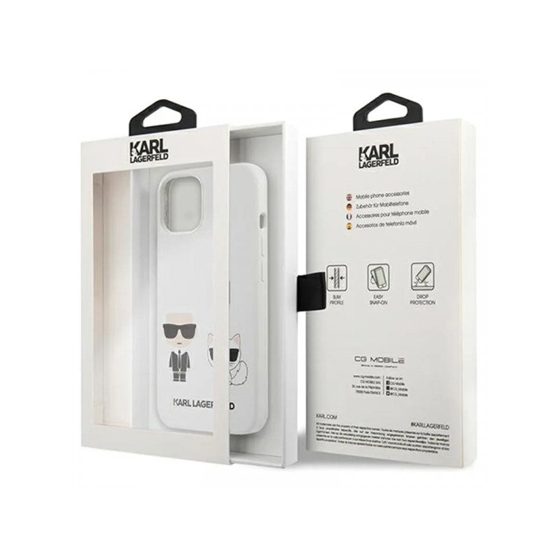 Viedtālruņa aizmugurējais vāciņš Apple iPhone 13 Mini KLHCP13SSSKCW White, With Design