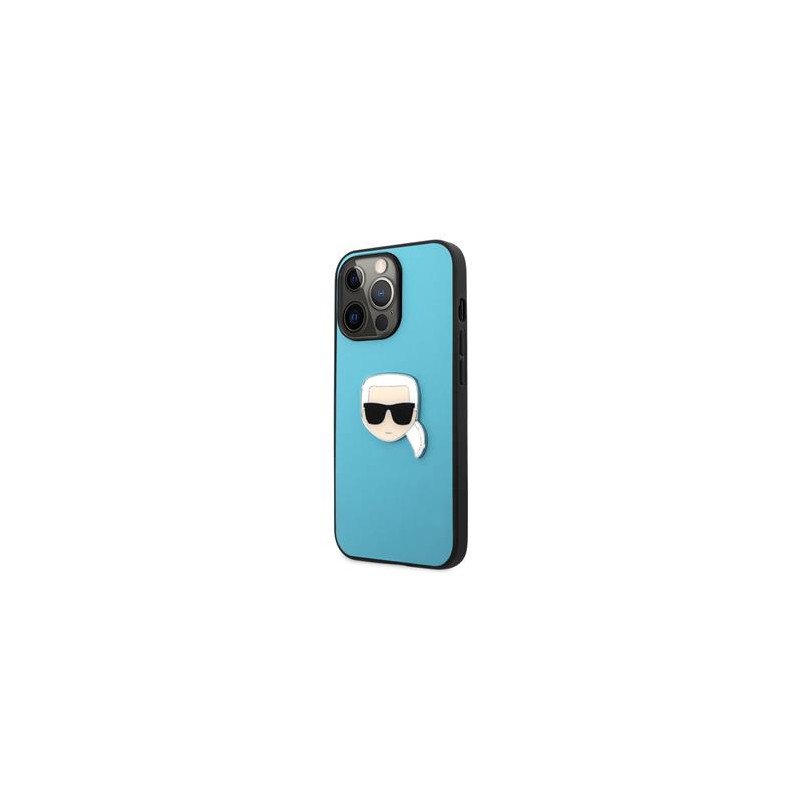 Viedtālruņa aizmugurējais vāciņš Apple iPhone 13 Pro Karl Head Blue