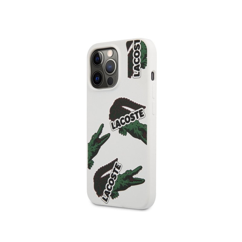 Viedtālruņa aizmugurējais vāciņš Apple iPhone 13 Pro Allover Pattern White, With Design