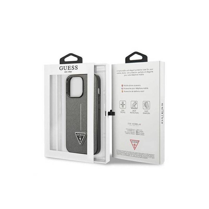 Viedtālruņa aizmugurējais vāciņš Apple iPhone 13 Pro GUHCP13LPSATLG Silver, With Text