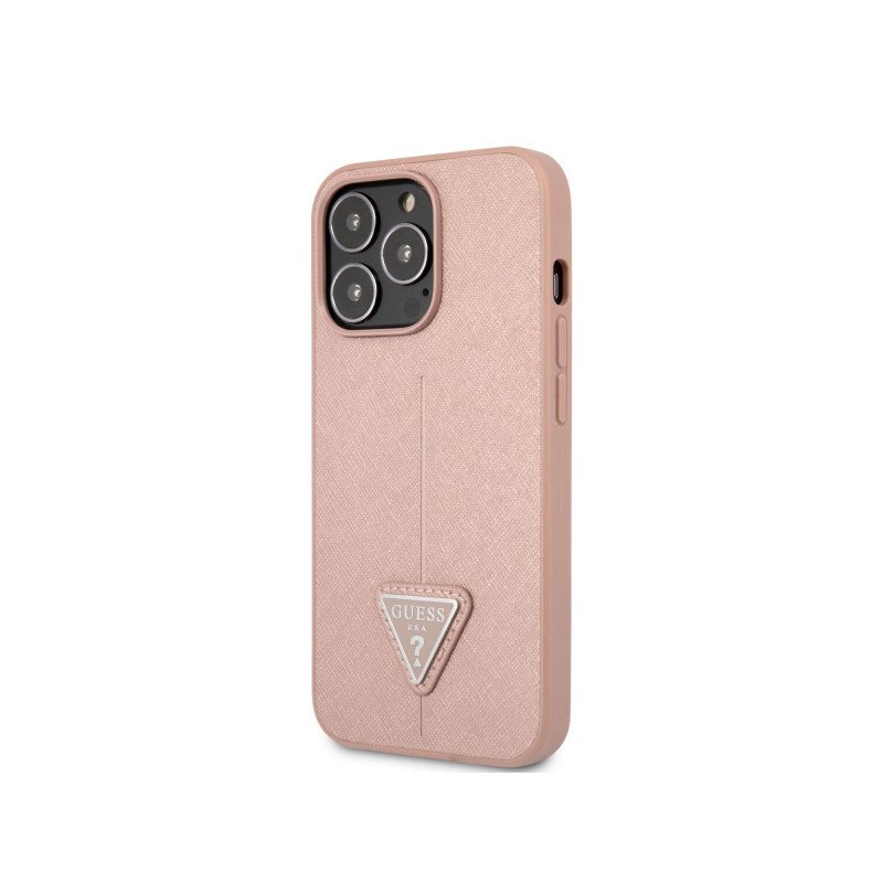 Viedtālruņa aizmugurējais vāciņš Apple iPhone 13 Pro Max Saffiano collection Pink