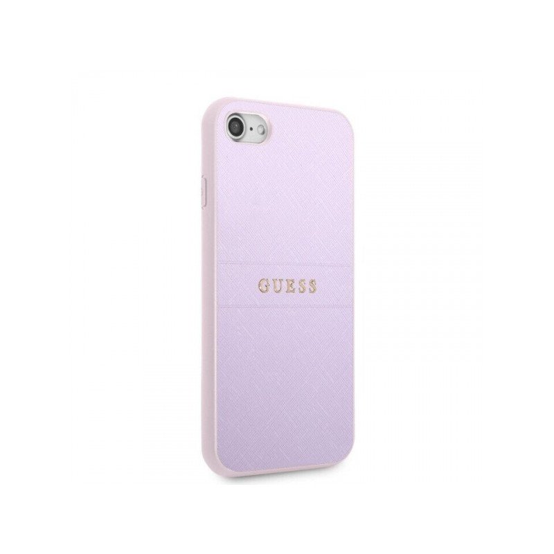 Viedtālruņa aizmugurējais vāciņš Apple iPhone 7 / 8 / SE 20 / SE 22 Leather Saffiano Purple
