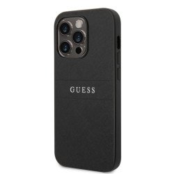 Viedtālruņa aizmugurējais vāciņš Apple iPhone 14 Pro Max Leather Saffiano Black