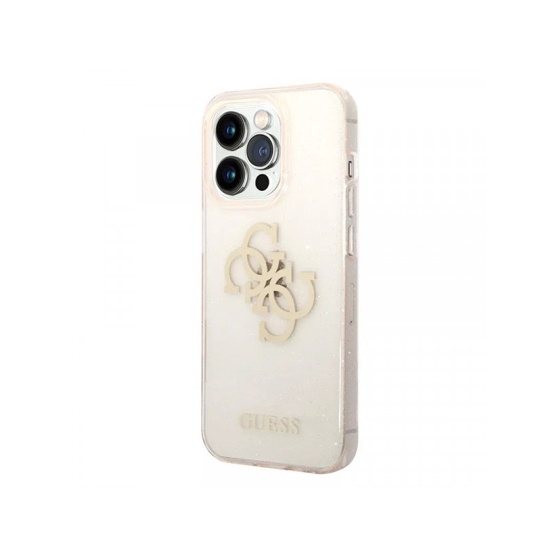 Viedtālruņa aizmugurējais vāciņš Apple iPhone 14 Pro Big Metal Logo Gold