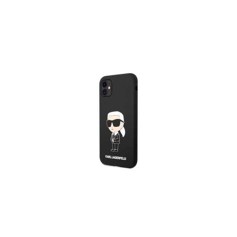 Viedtālruņa aizmugurējais vāciņš Apple iPhone 11 Liquid Silicone Black