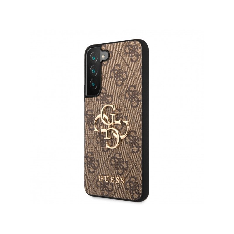 Viedtālruņa aizmugurējais vāciņš Samsung Galaxy S23 Ultra 4G Metal Logo Brown, With Design